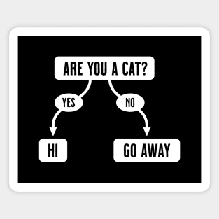 Are You A Cat - Funny, Cute Flowchart Magnet